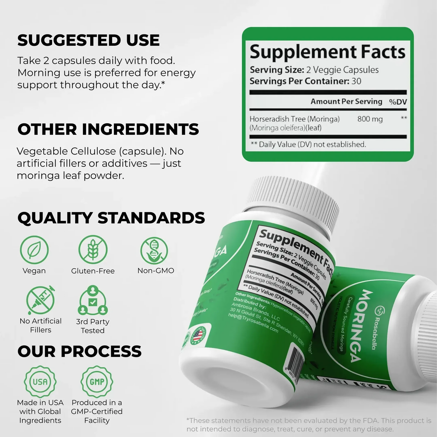 Rosabella Moringa – Natural Cortisol Support To Help Restore Balance Inside and Out