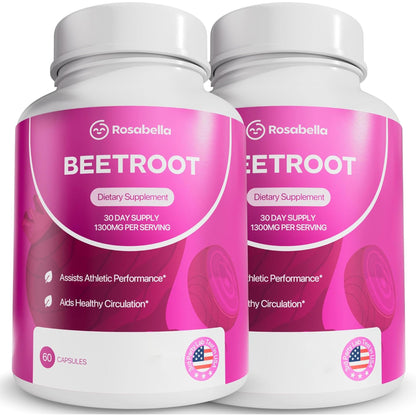 Rosabella Beetroot Capsules To Support Circulation And Vitality*