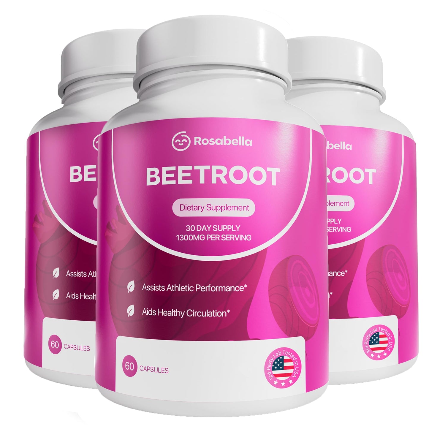 Rosabella Beetroot Capsules To Support Circulation And Vitality*